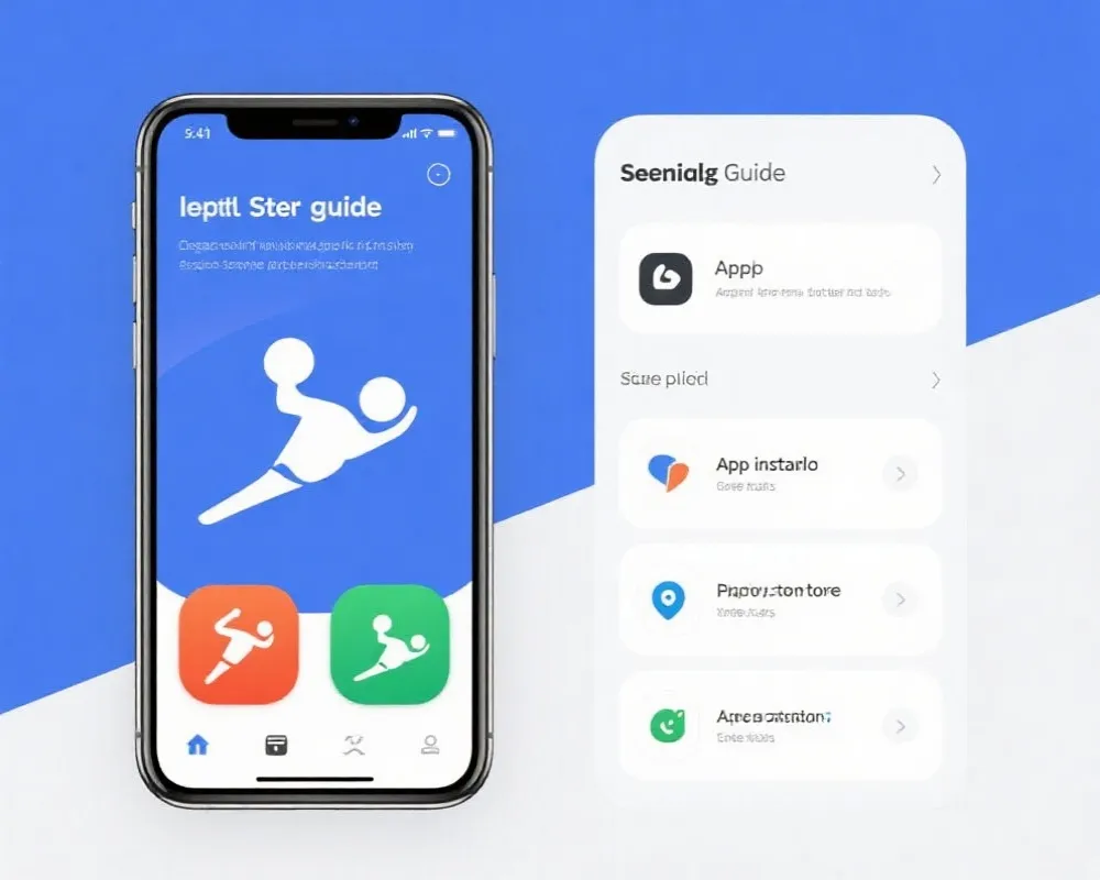 App下载步骤示意图